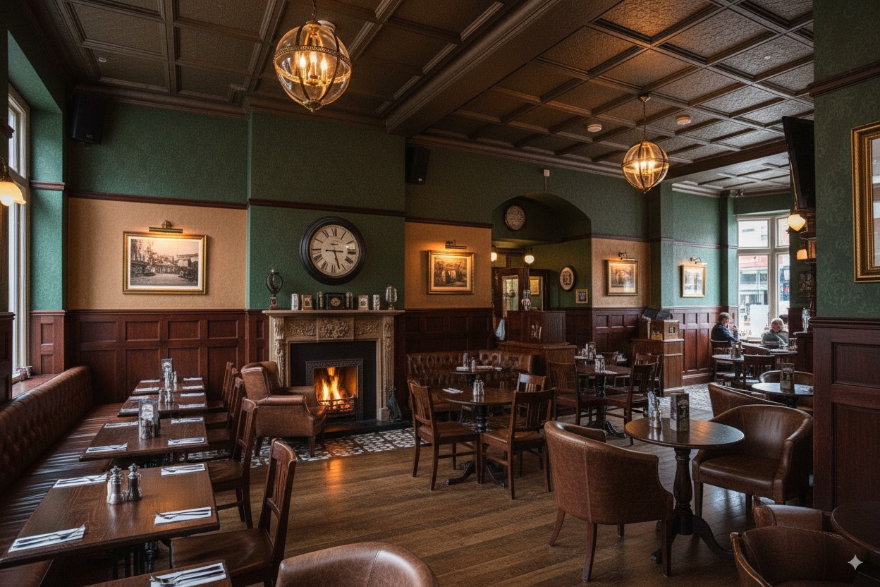 Dining room in the pub
